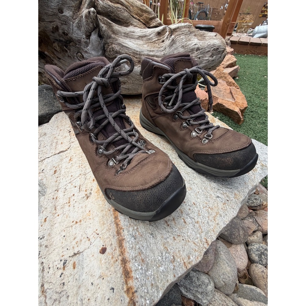 Vasque‎ Waterproof Brown Nubuck Leather Hiking Boots Kids Size 6 7206 Mid Top